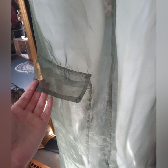 Zara Nwot Sheer Organza Cargo Maxi Dress - Picture 9 of 13